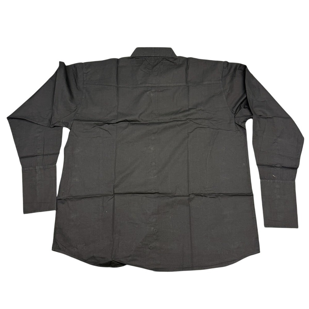 Vintage Illusionz Men's Black Long Sleeve Button Up Dress Shirt Size 5XL‎ NEW - Picture 3 of 6